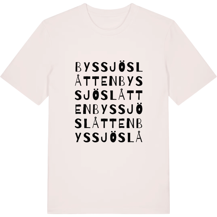 Byssjöslåtten ordlek t-shirt – t-shirt från PinShirt