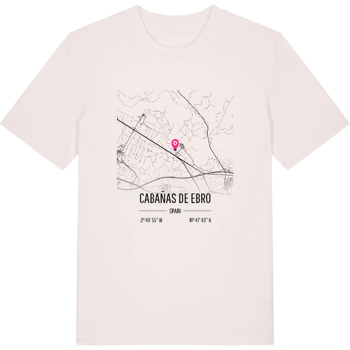 Cabañas de Ebro karta t-shirt – t-shirt från PinShirt
