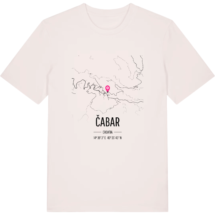 Čabar karta t-shirt – t-shirt från PinShirt