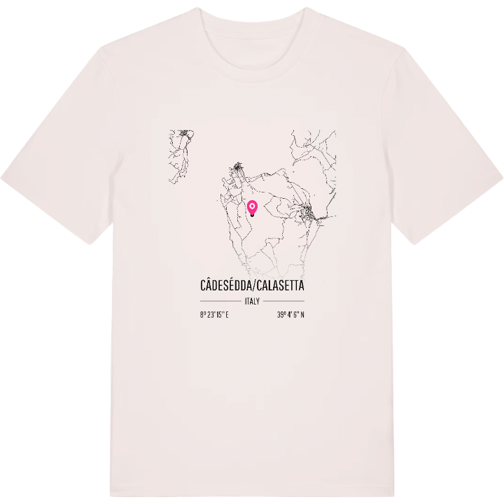 Câdesédda/Calasetta karta t-shirt – t-shirt från PinShirt
