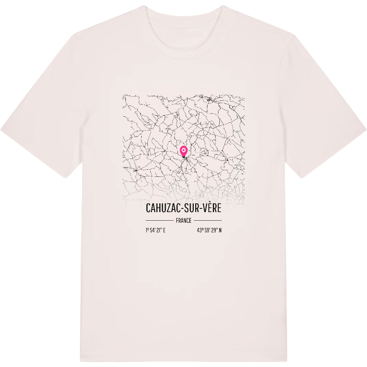 Cahuzac-sur-Vère karta t-shirt – t-shirt från PinShirt