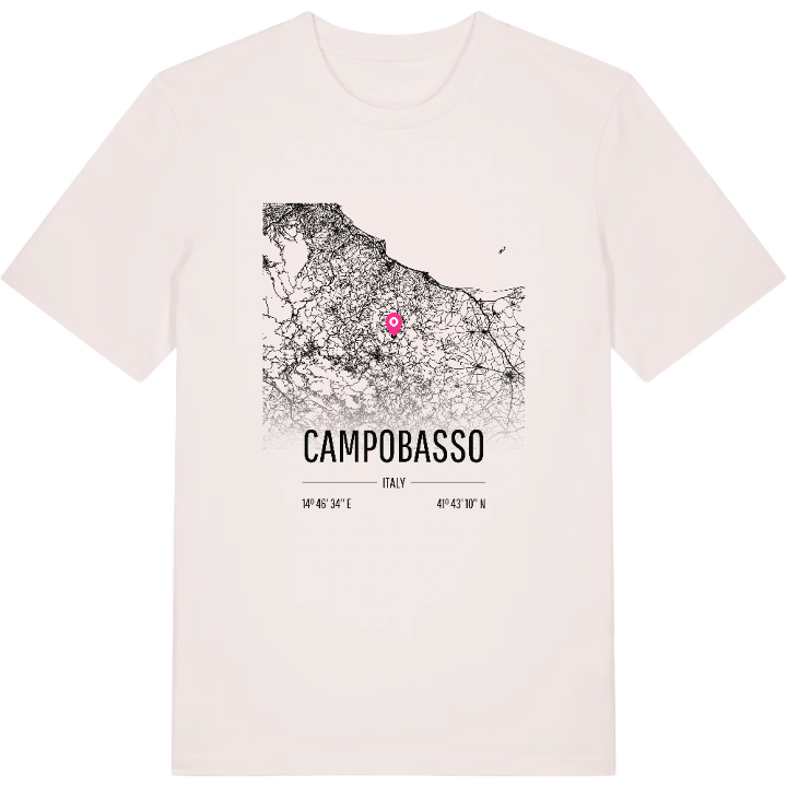 Campobasso karta t-shirt – t-shirt från PinShirt