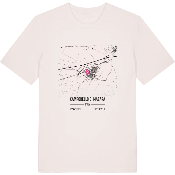 Campobello di Mazara karta t-shirt – t-shirt från PinShirt