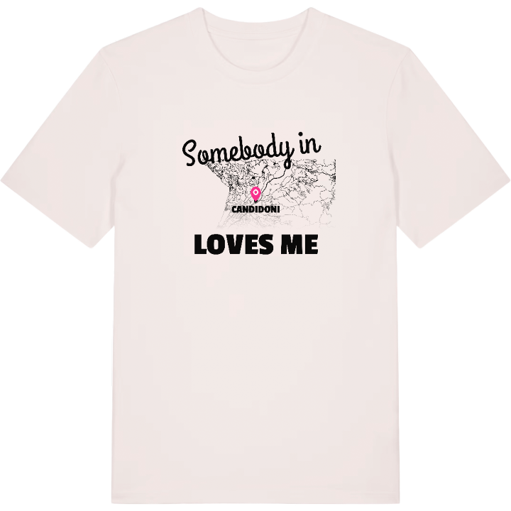 Någon i Candidoni älskar mig t-shirt – t-shirt från PinShirt