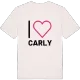 Jag älskar Carly t-shirt stort tryck