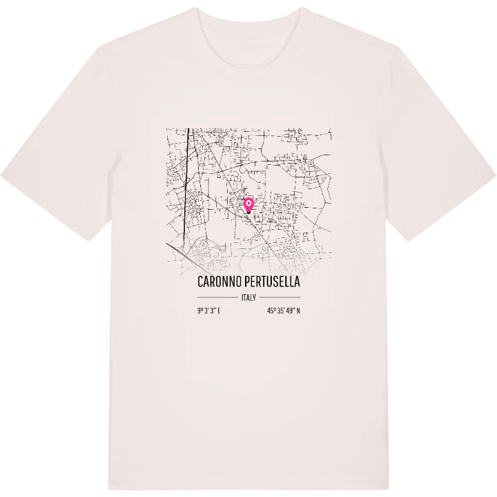 Caronno Pertusella karta t-shirt – t-shirt från PinShirt
