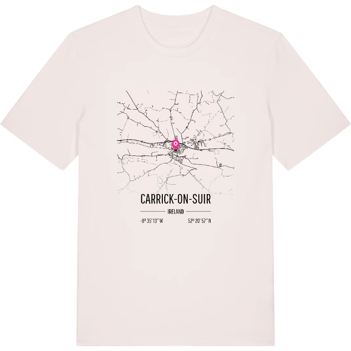 Carrick-on-Suir karta t-shirt – t-shirt från PinShirt