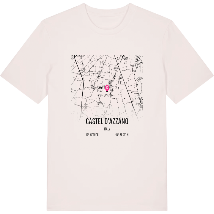 Castel d'Azzano karta t-shirt – t-shirt från PinShirt