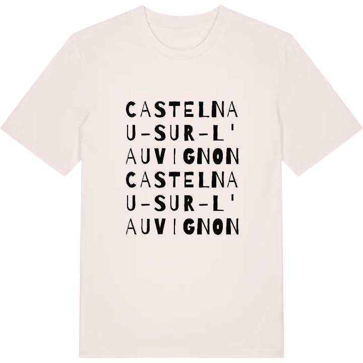 Castelnau-sur-l'Auvignon ordlek t-shirt – t-shirt från PinShirt