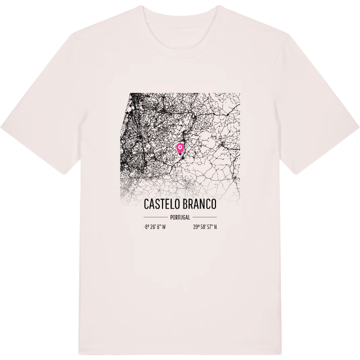 Castelo Branco karta t-shirt – t-shirt från PinShirt