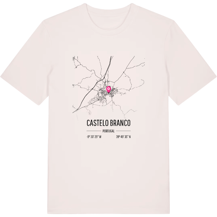 Castelo Branco karta t-shirt – t-shirt från PinShirt