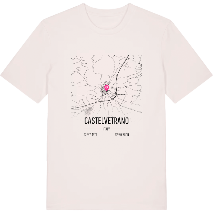 Castelvetrano karta t-shirt – t-shirt från PinShirt