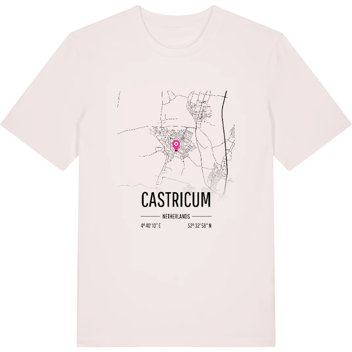 Castricum karta t-shirt – t-shirt från PinShirt