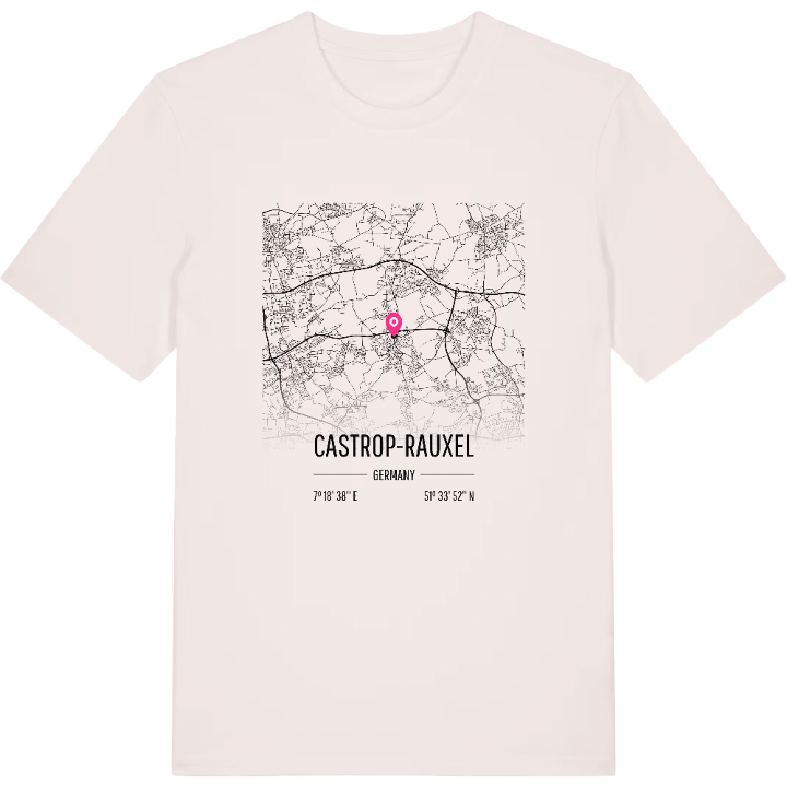 Castrop-Rauxel karta t-shirt – t-shirt från PinShirt