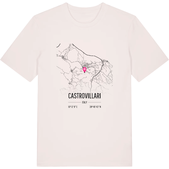 Castrovillari karta t-shirt – t-shirt från PinShirt