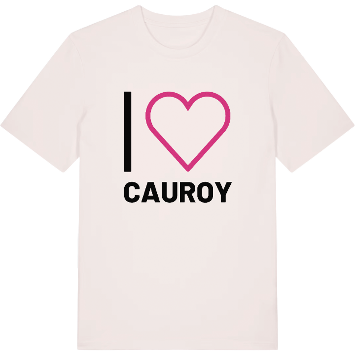 Jag älskar Cauroy t-shirt stort tryck – t-shirt från PinShirt