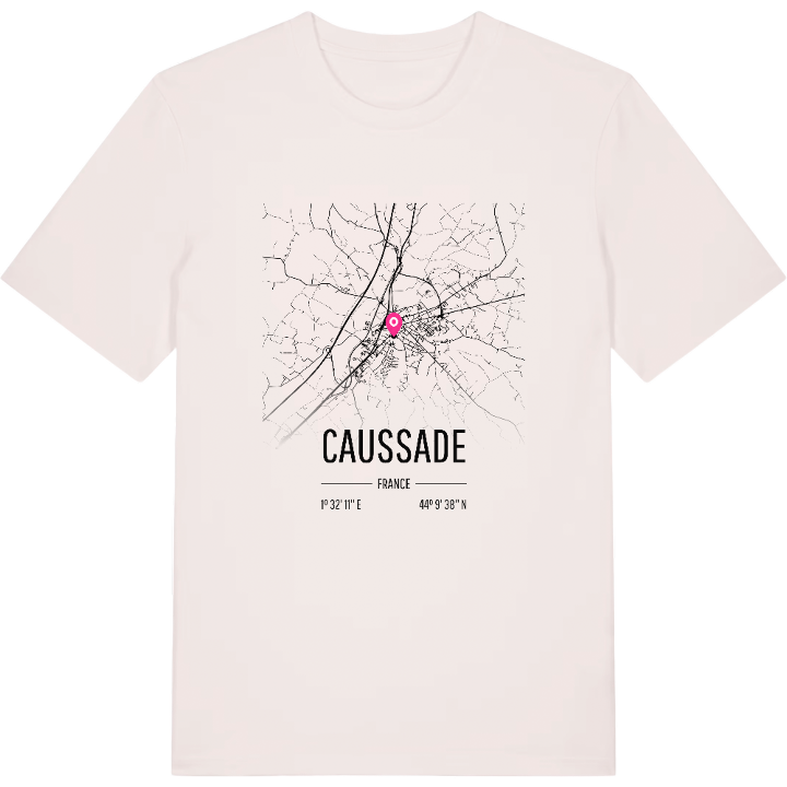Caussade karta t-shirt – t-shirt från PinShirt