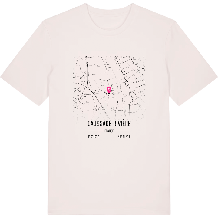 Caussade-Rivière karta t-shirt – t-shirt från PinShirt