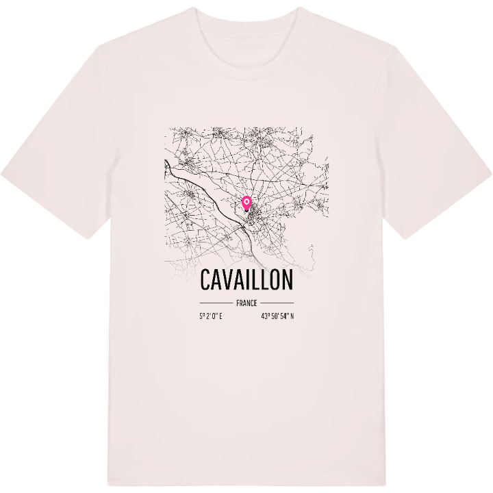 Cavaillon karta t-shirt – t-shirt från PinShirt