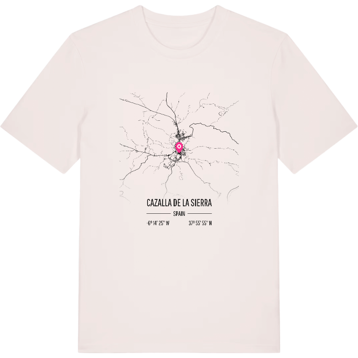 Cazalla de la Sierra karta t-shirt – t-shirt från PinShirt