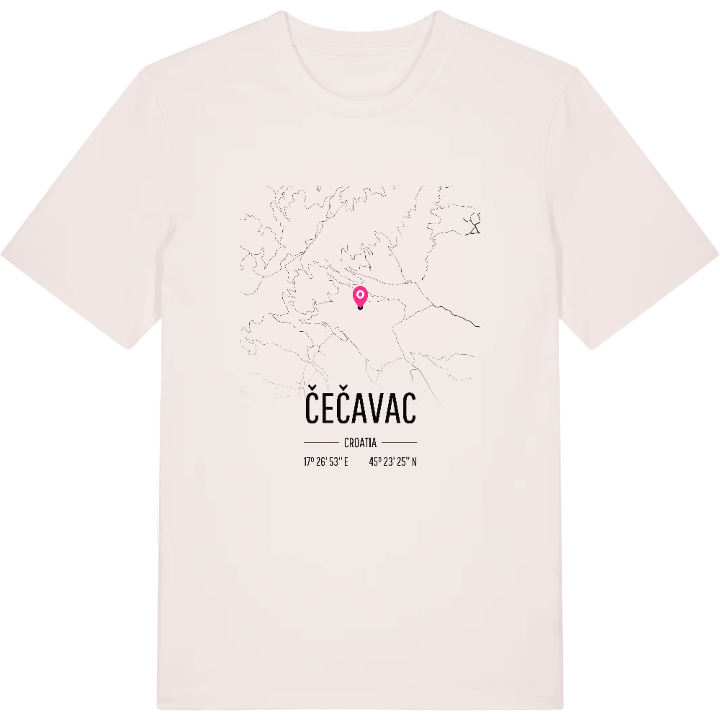 Čečavac karta t-shirt – t-shirt från PinShirt