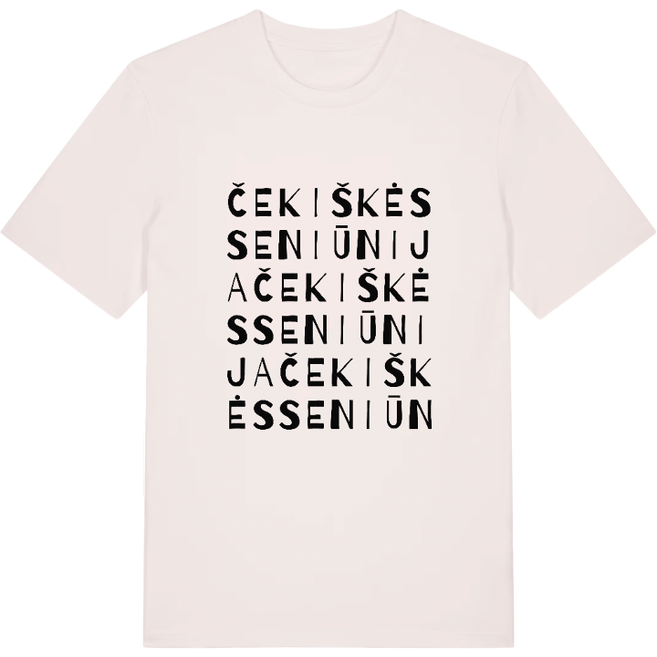 Čekiškės seniūnija ordlek t-shirt – t-shirt från PinShirt