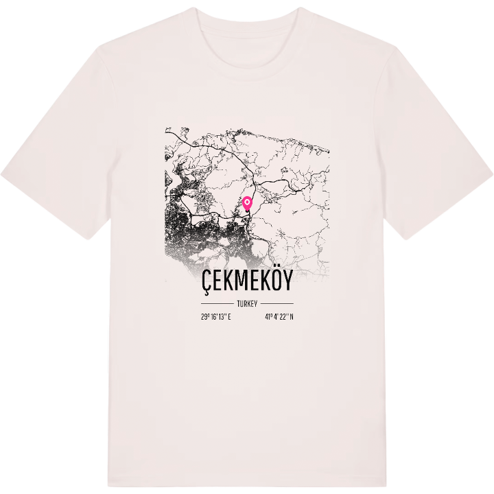 Çekmeköy karta t-shirt – t-shirt från PinShirt