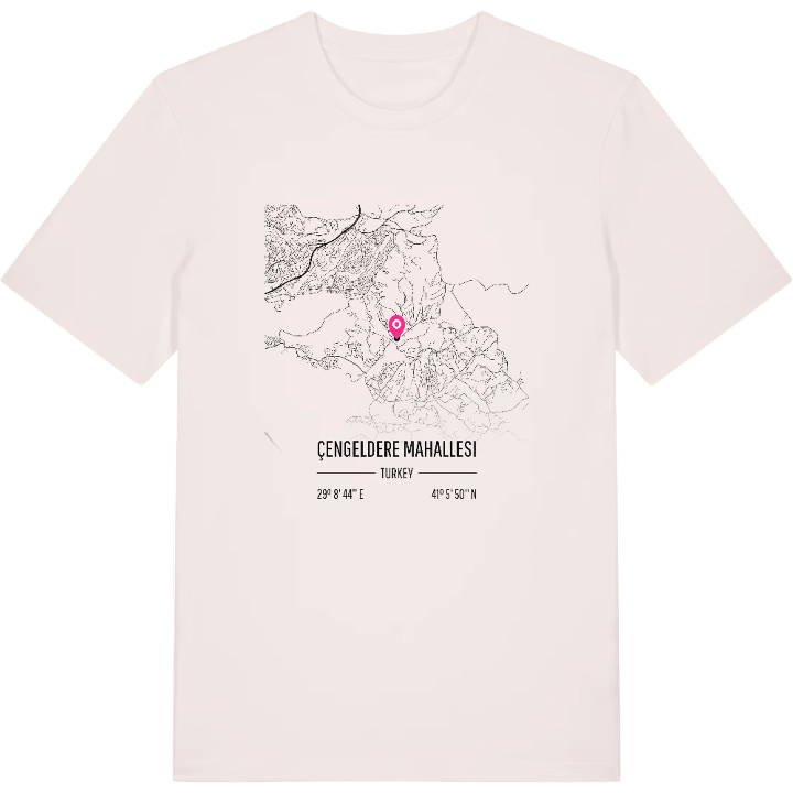 Çengeldere Mahallesi karta t-shirt – t-shirt från PinShirt
