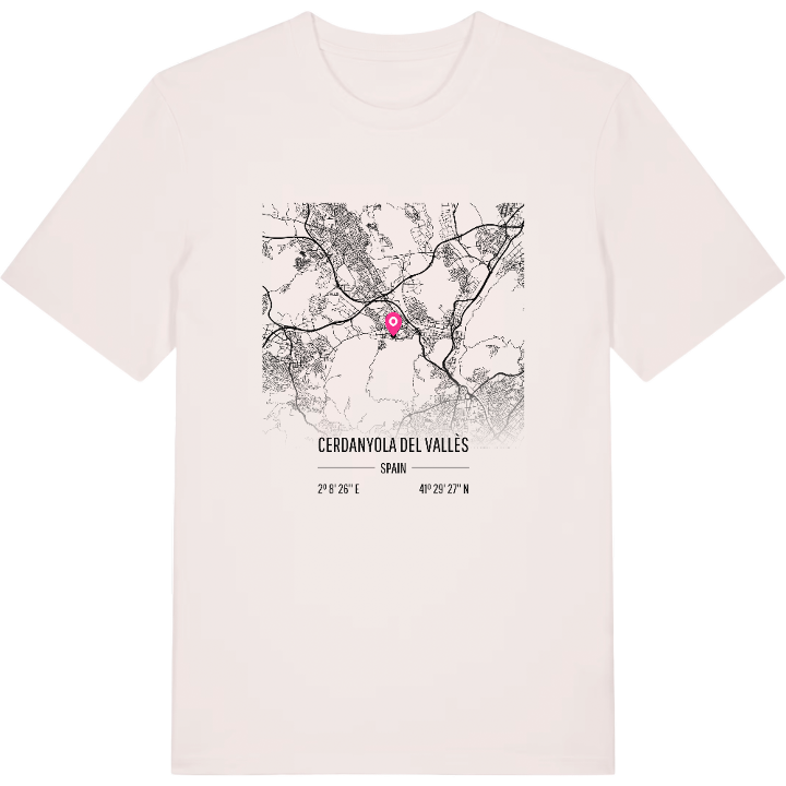 Cerdanyola del Vallès karta t-shirt – t-shirt från PinShirt