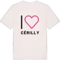 Jag älskar Cérilly t-shirt stort tryck
