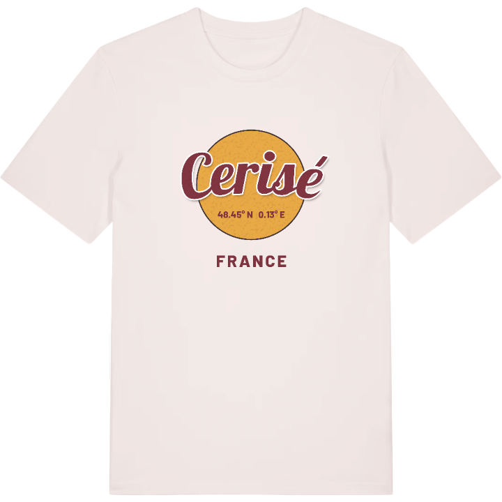 Cerisé cirkel t-shirt – t-shirt från PinShirt