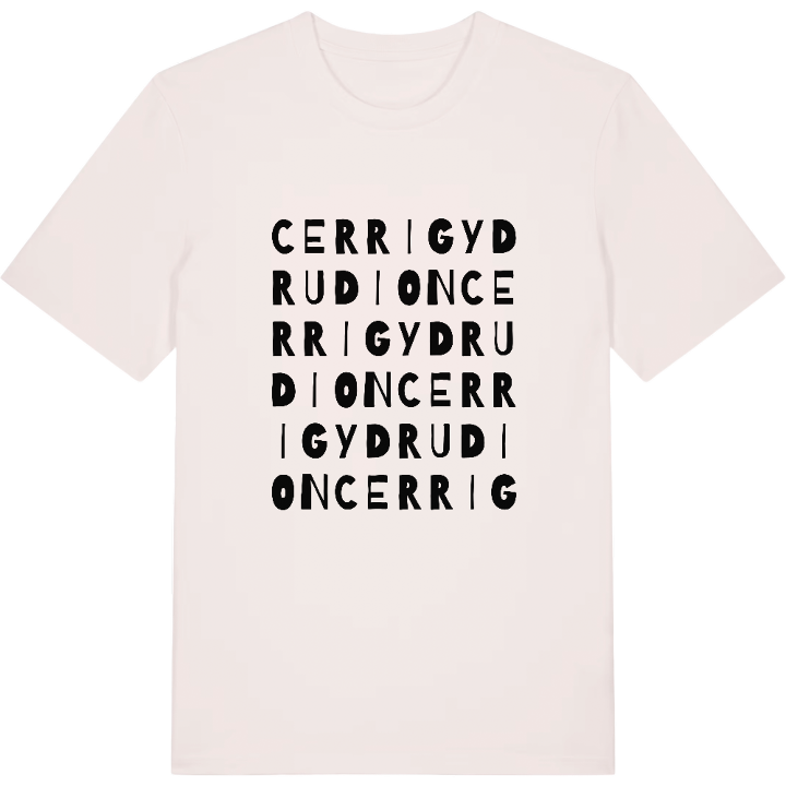 Cerrigydrudion ordlek t-shirt – t-shirt från PinShirt