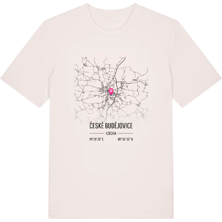 České Budějovice karta t-shirt – t-shirt från PinShirt
