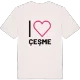 Jag älskar Çeşme t-shirt stort tryck