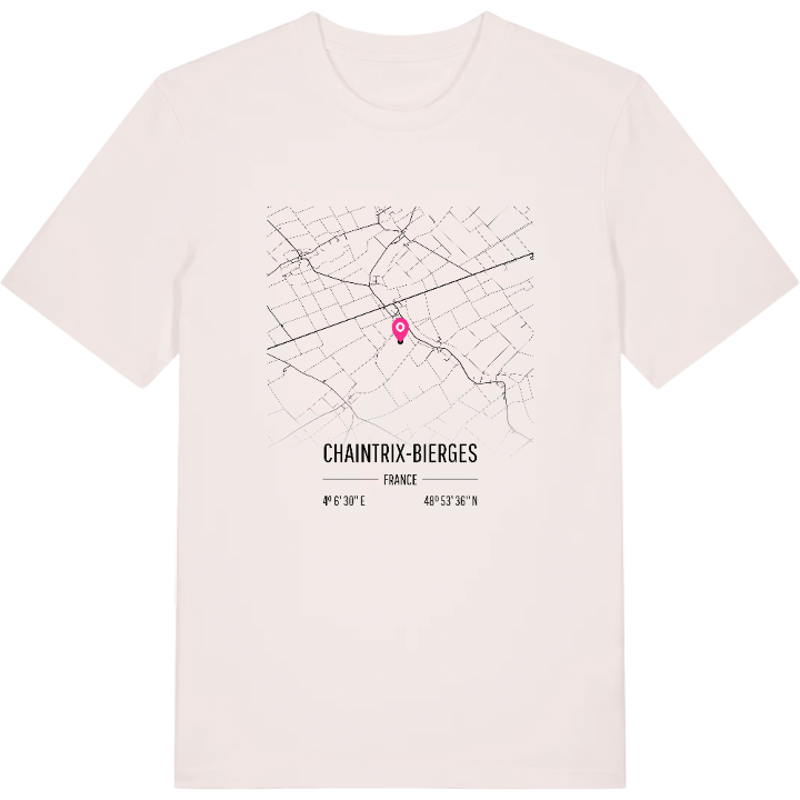 Chaintrix-Bierges karta t-shirt – t-shirt från PinShirt