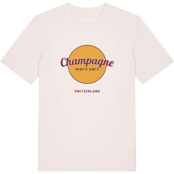 Champagne cirkel t-shirt – t-shirt från PinShirt