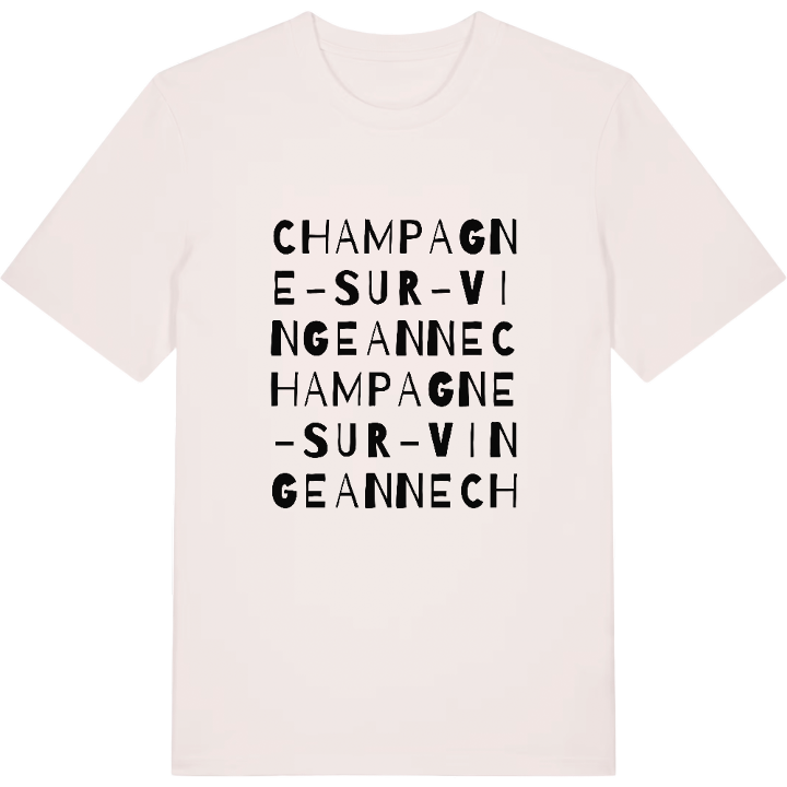Champagne-sur-Vingeanne ordlek t-shirt – t-shirt från PinShirt