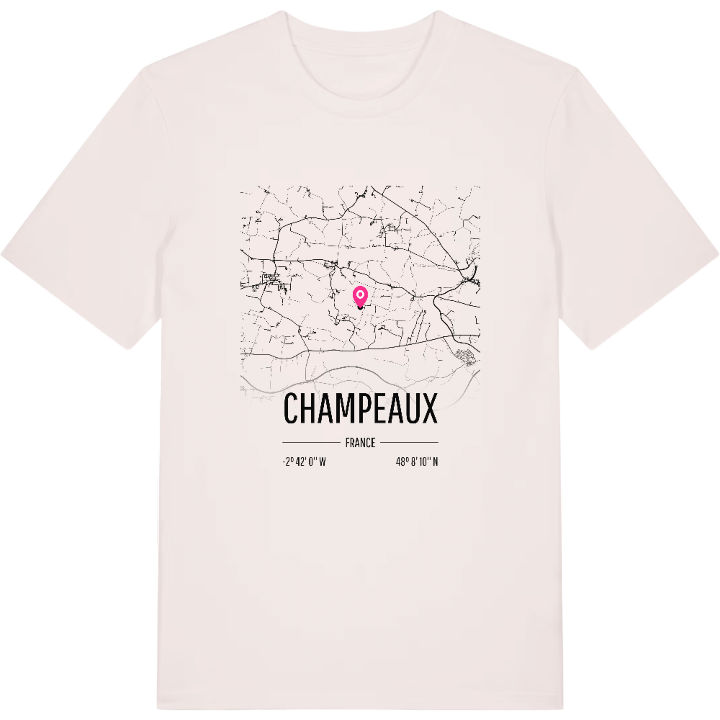 Champeaux karta t-shirt – t-shirt från PinShirt