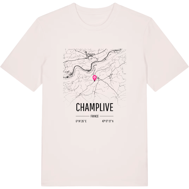 Champlive karta t-shirt – t-shirt från PinShirt