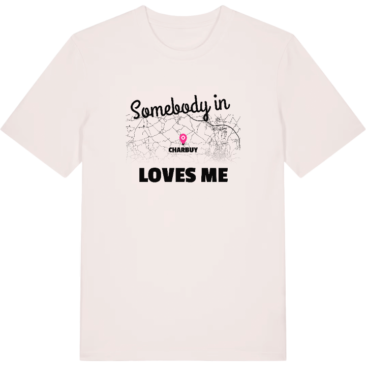 Någon i Charbuy älskar mig t-shirt – t-shirt från PinShirt