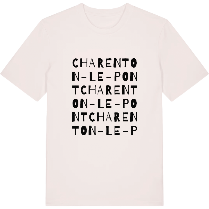 Charenton-le-Pont ordlek t-shirt – t-shirt från PinShirt