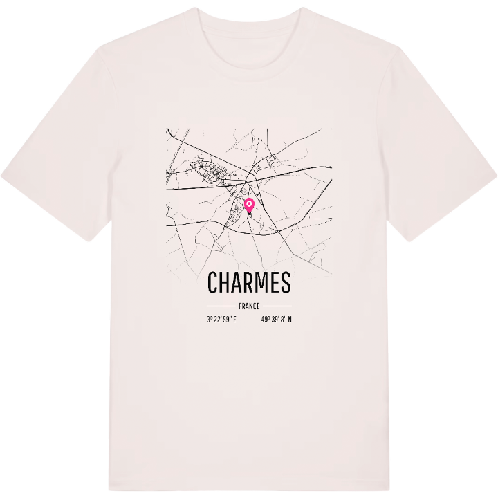 Charmes karta t-shirt – t-shirt från PinShirt