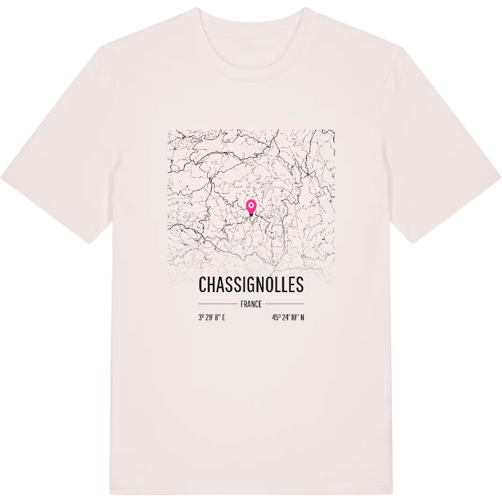 Chassignolles karta t-shirt – t-shirt från PinShirt