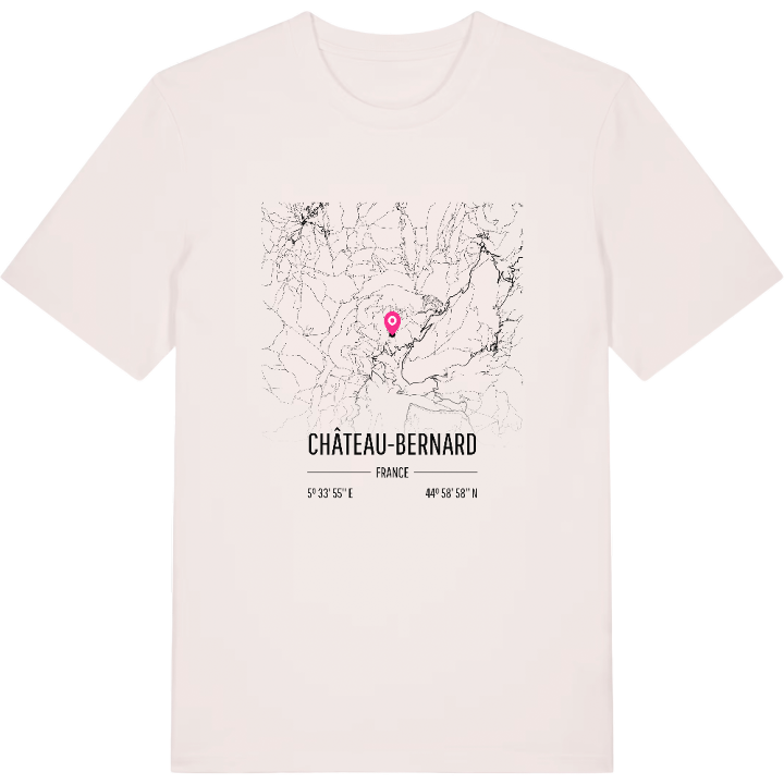 Château-Bernard karta t-shirt – t-shirt från PinShirt