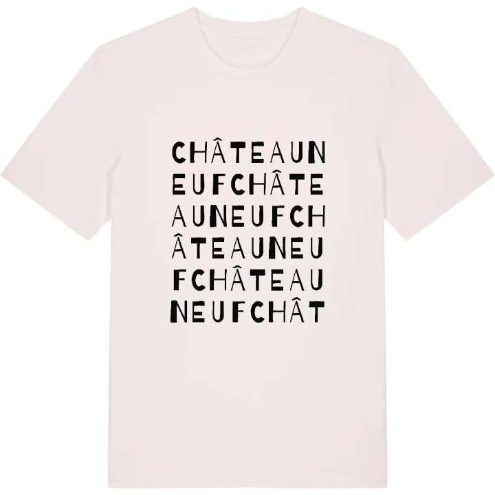 Châteauneuf ordlek t-shirt – t-shirt från PinShirt