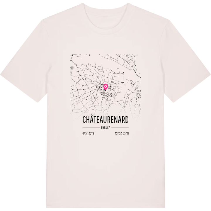 Châteaurenard karta t-shirt – t-shirt från PinShirt