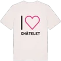 Jag älskar Châtelet t-shirt stort tryck