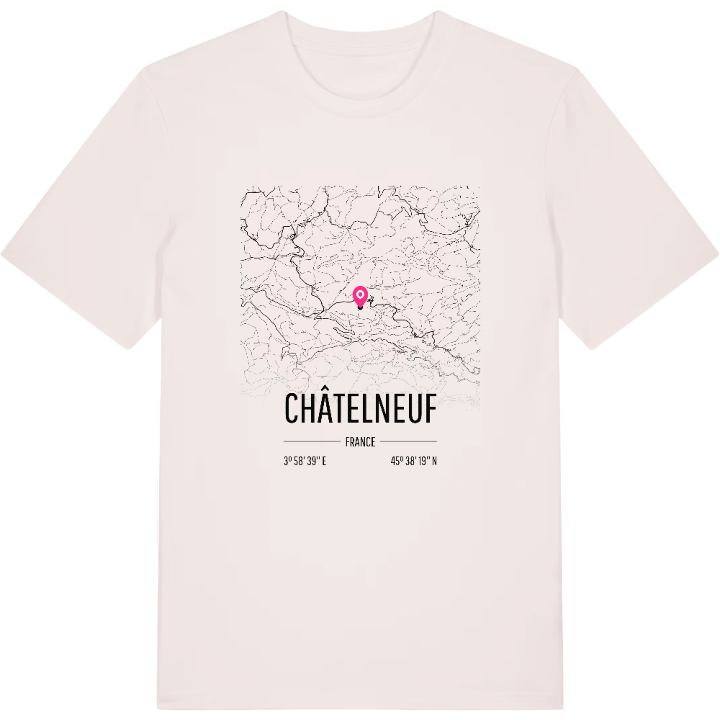 Châtelneuf karta t-shirt – t-shirt från PinShirt