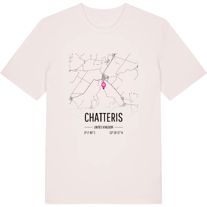 Chatteris karta t-shirt – t-shirt från PinShirt