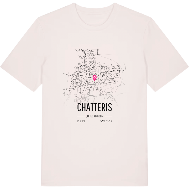 Chatteris karta t-shirt – t-shirt från PinShirt
